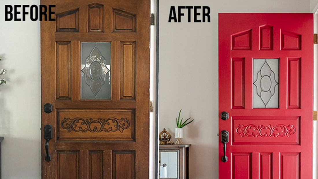 How to Paint Your Front Door with Benjamin Moore Grand Entrance