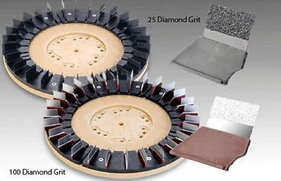 25 Grit CW Replacement Kit 28 Pcs - For 16" & 17" Brushes