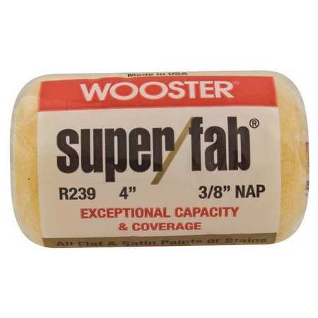 Wooster Brush R239 - 4" Super/Fab Roller Cover, 3/8 nap